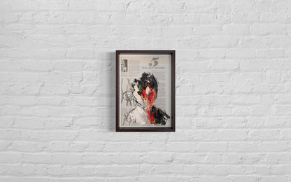 mirror series No,5 Portrait work contemporary painting art