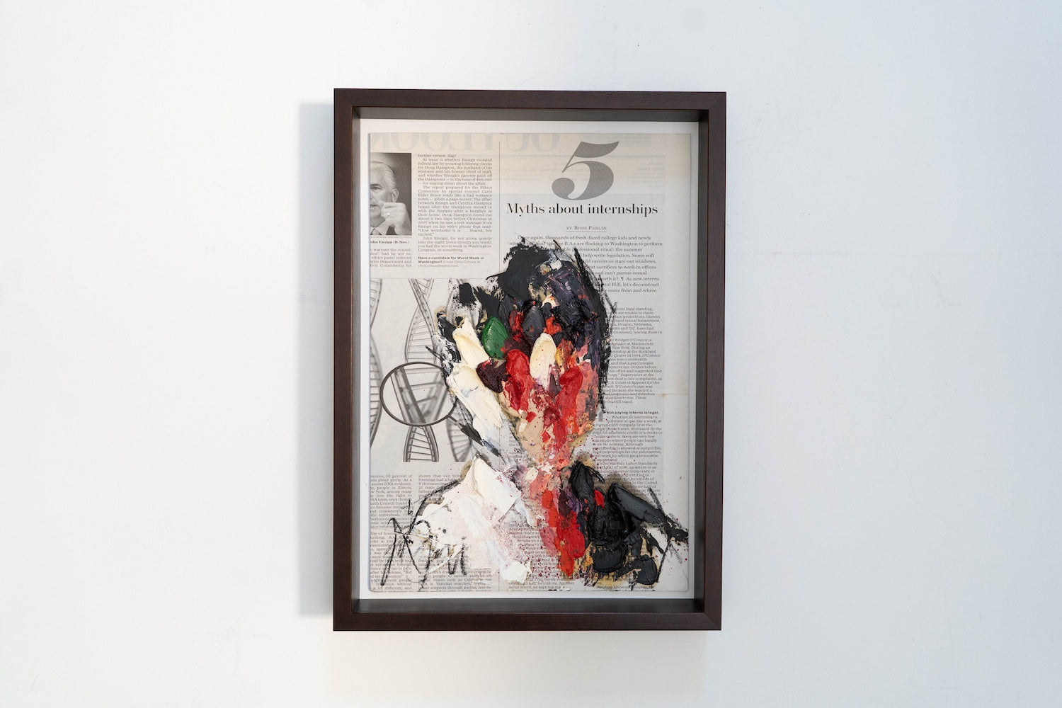 mirror series No,5 Portrait work contemporary painting art