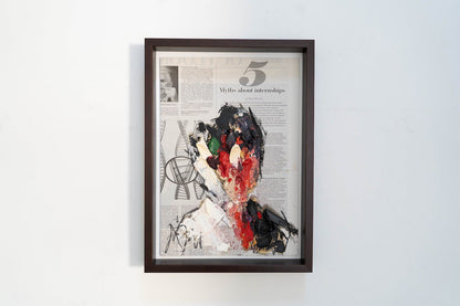 mirror series No,5 Portrait work contemporary painting art