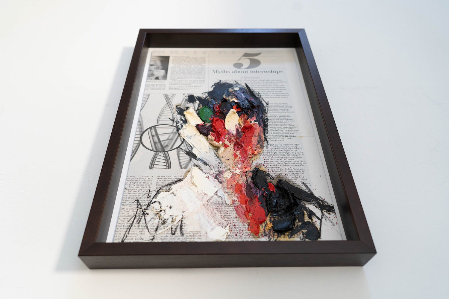 mirror series No,5 Portrait work contemporary painting art
