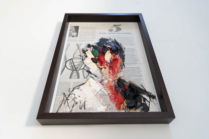 mirror series No,5 Portrait work contemporary painting art