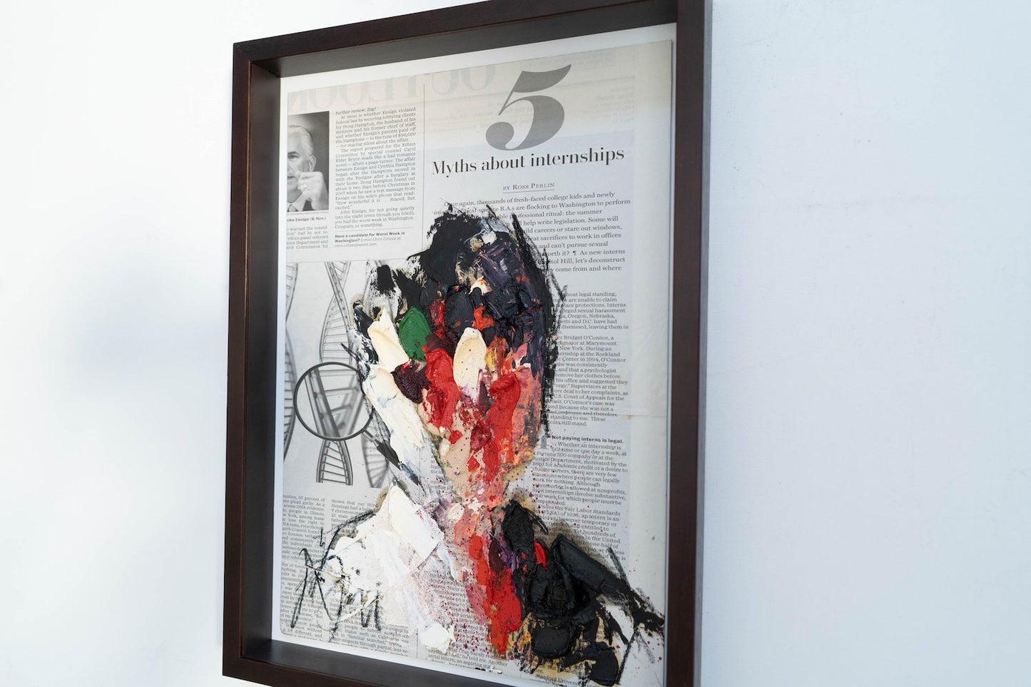 mirror series No,5 Portrait work contemporary painting art