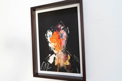 mirror series Orange Portrait work contemporary painting art
