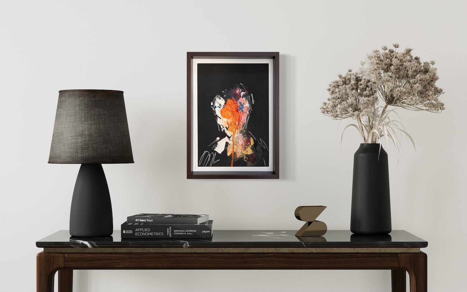 mirror series Orange Portrait work contemporary painting art