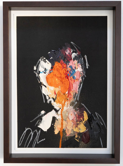 mirror series Orange Portrait work contemporary painting art