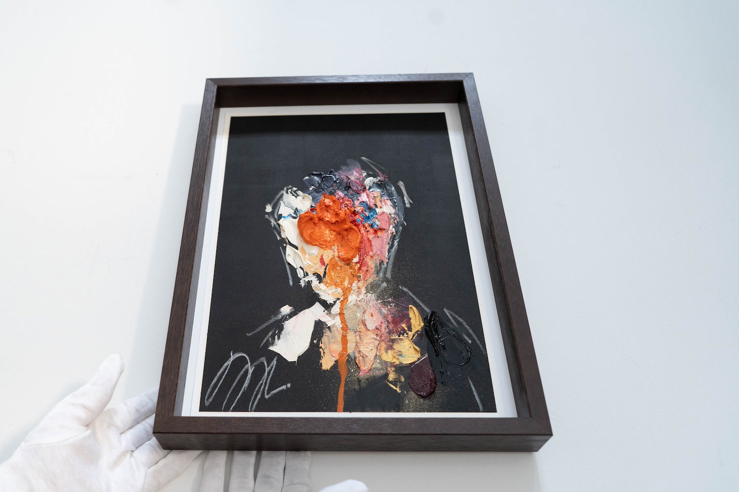 mirror series Orange Portrait work contemporary painting art