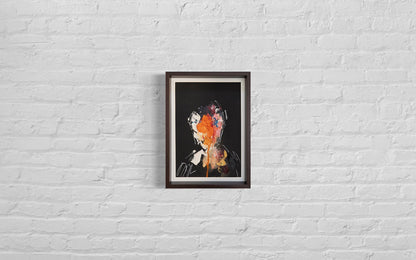 mirror series Orange Portrait work contemporary painting art