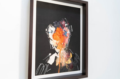 mirror series Orange Portrait work contemporary painting art