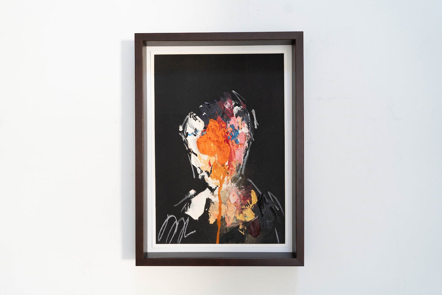 mirror series Orange Portrait work contemporary painting art