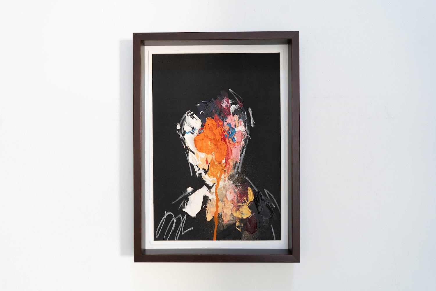 mirror series Orange Portrait work contemporary painting art