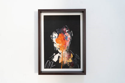 mirror series Orange Portrait work contemporary painting art