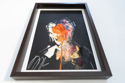 mirror series Orange Portrait work contemporary painting art