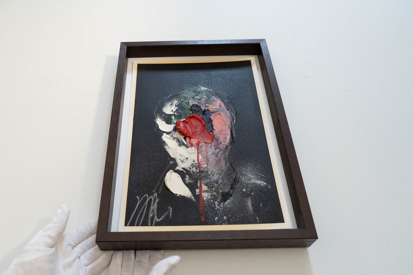 mirror series Red Portrait work contemporary painting art