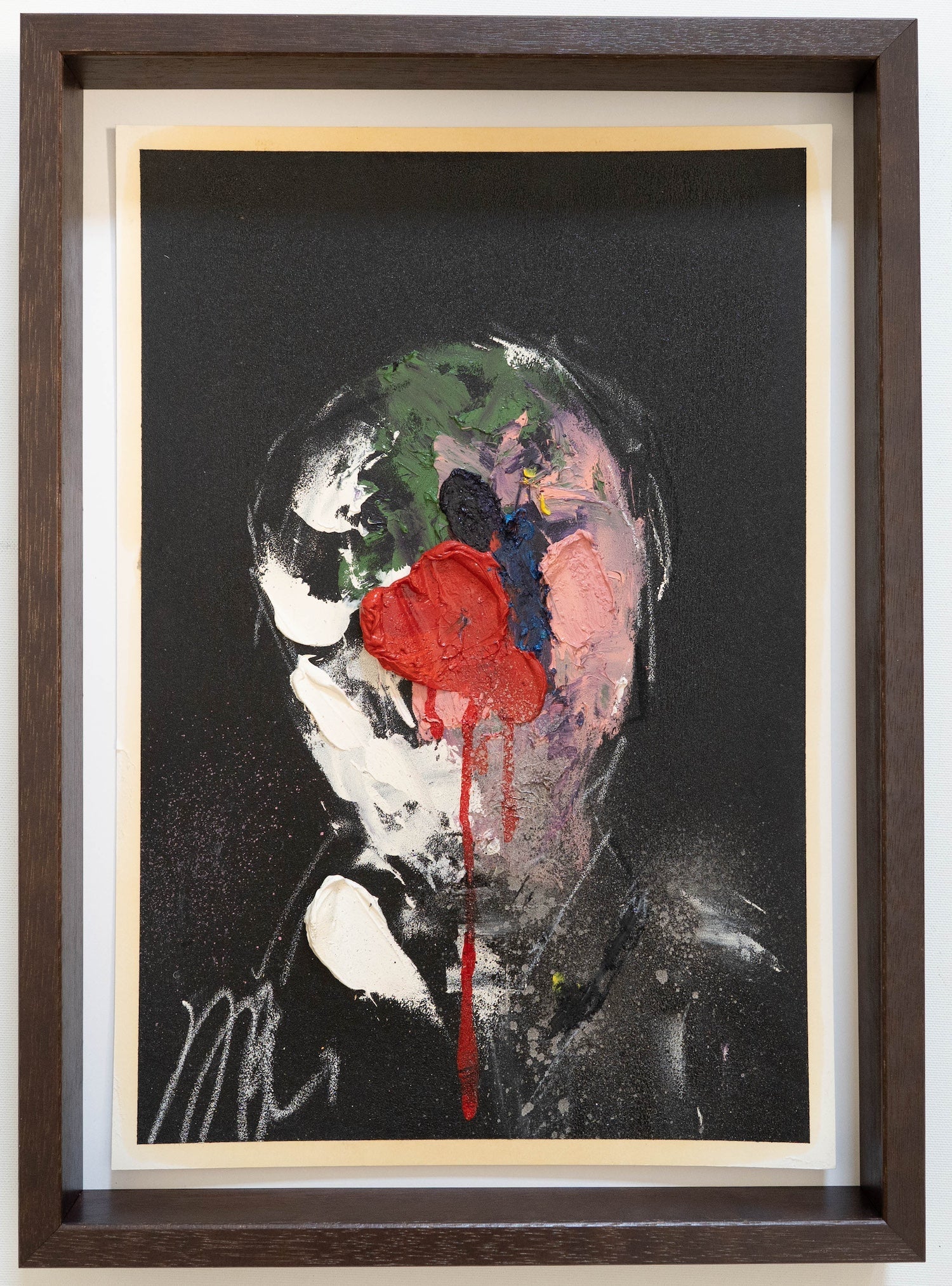 mirror series Red Portrait work contemporary painting art