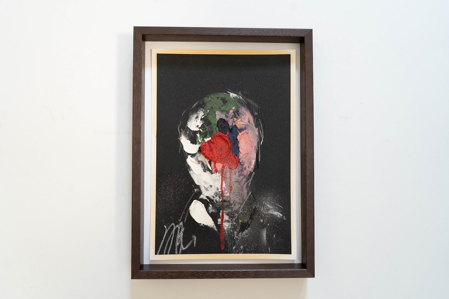 mirror series Red Portrait work contemporary painting art