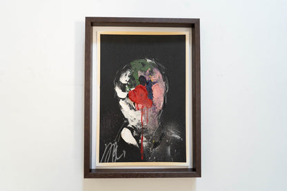 mirror series Red Portrait work contemporary painting art