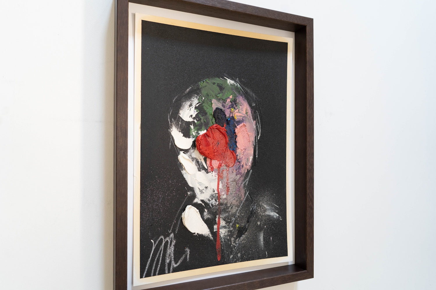 mirror series Red Portrait work contemporary painting art