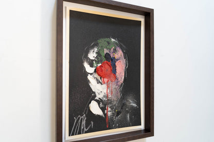 mirror series Red Portrait work contemporary painting art