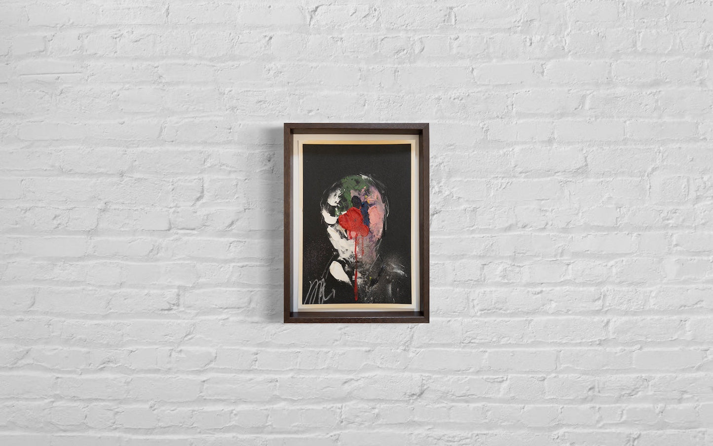 mirror series Red Portrait work contemporary painting art