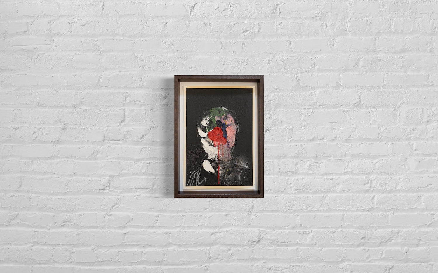 mirror series Red Portrait work contemporary painting art