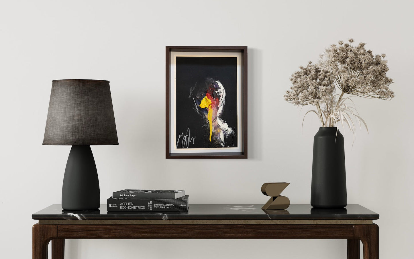 mirror series Yellow Portrait work contemporary painting art