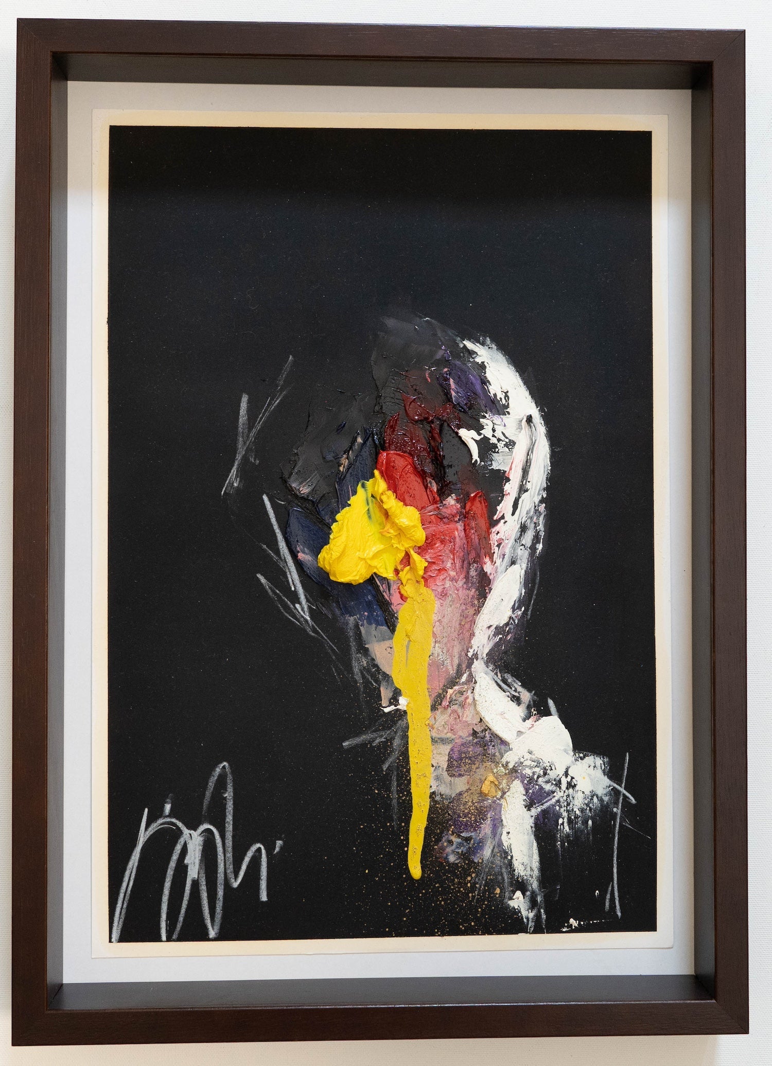 mirror series Yellow Portrait work contemporary painting art