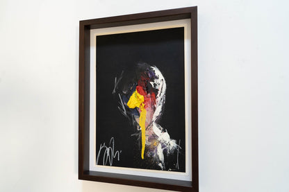 mirror series Yellow Portrait work contemporary painting art