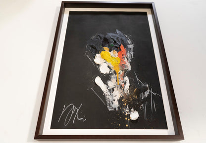 mirror series Yellow Portrait work (Extra Large) contemporary painting art