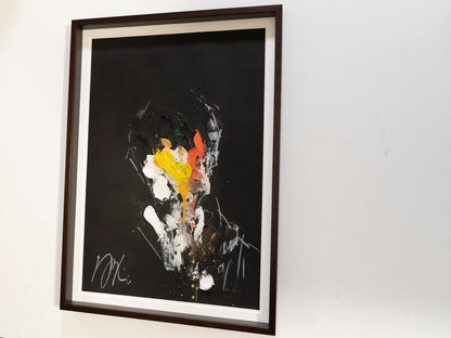 mirror series Yellow Portrait work (Extra Large) contemporary painting art