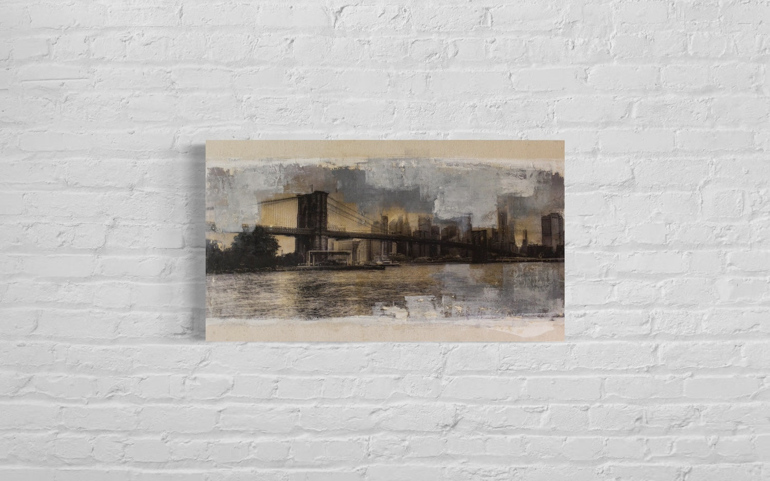 New York Brooklyn Bridge contemporary painting art