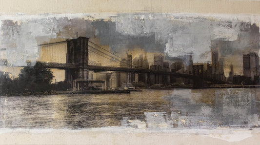 New York Brooklyn Bridge contemporary painting art