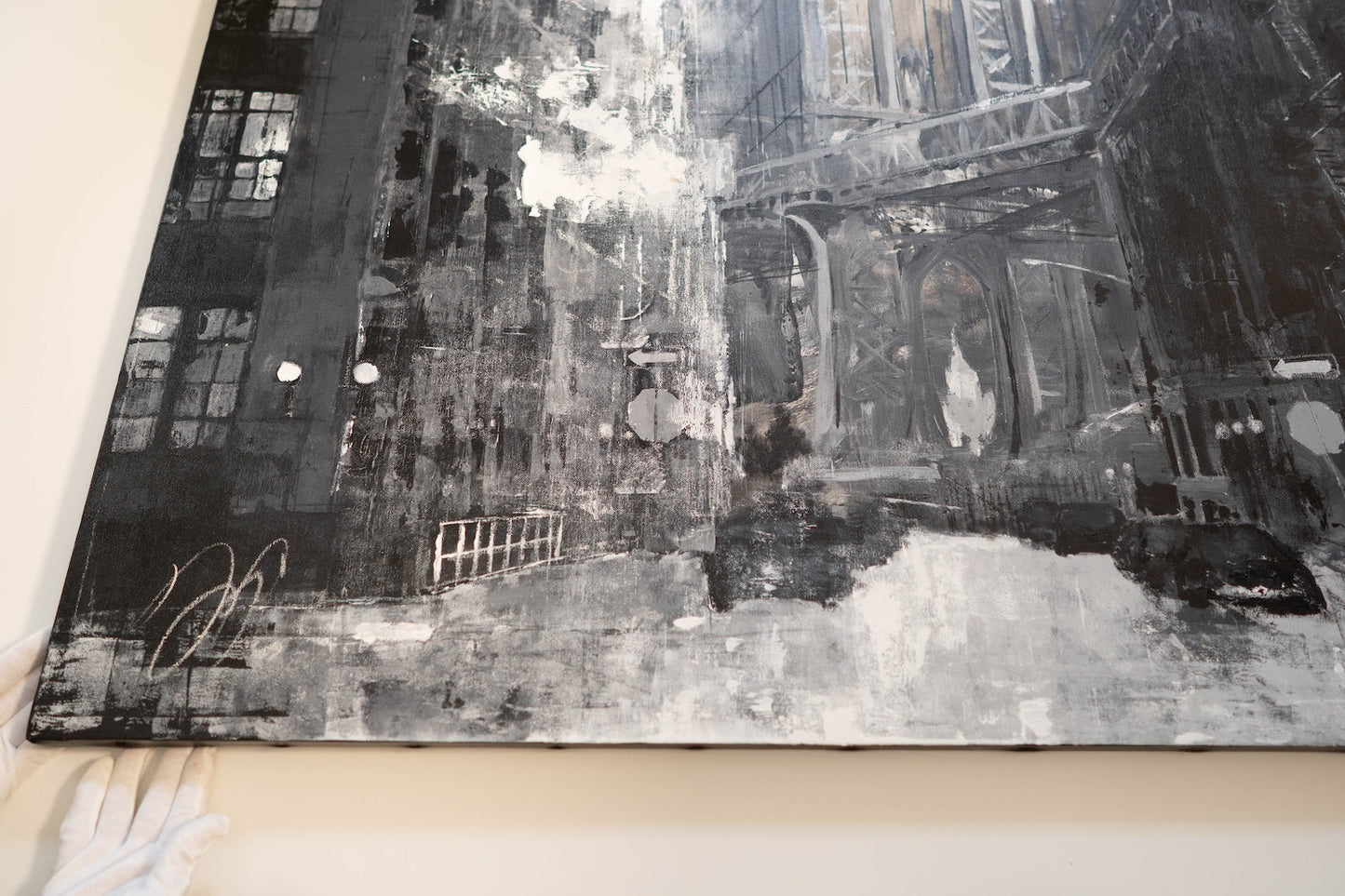 New York city scape composition #14 contemporary painting art