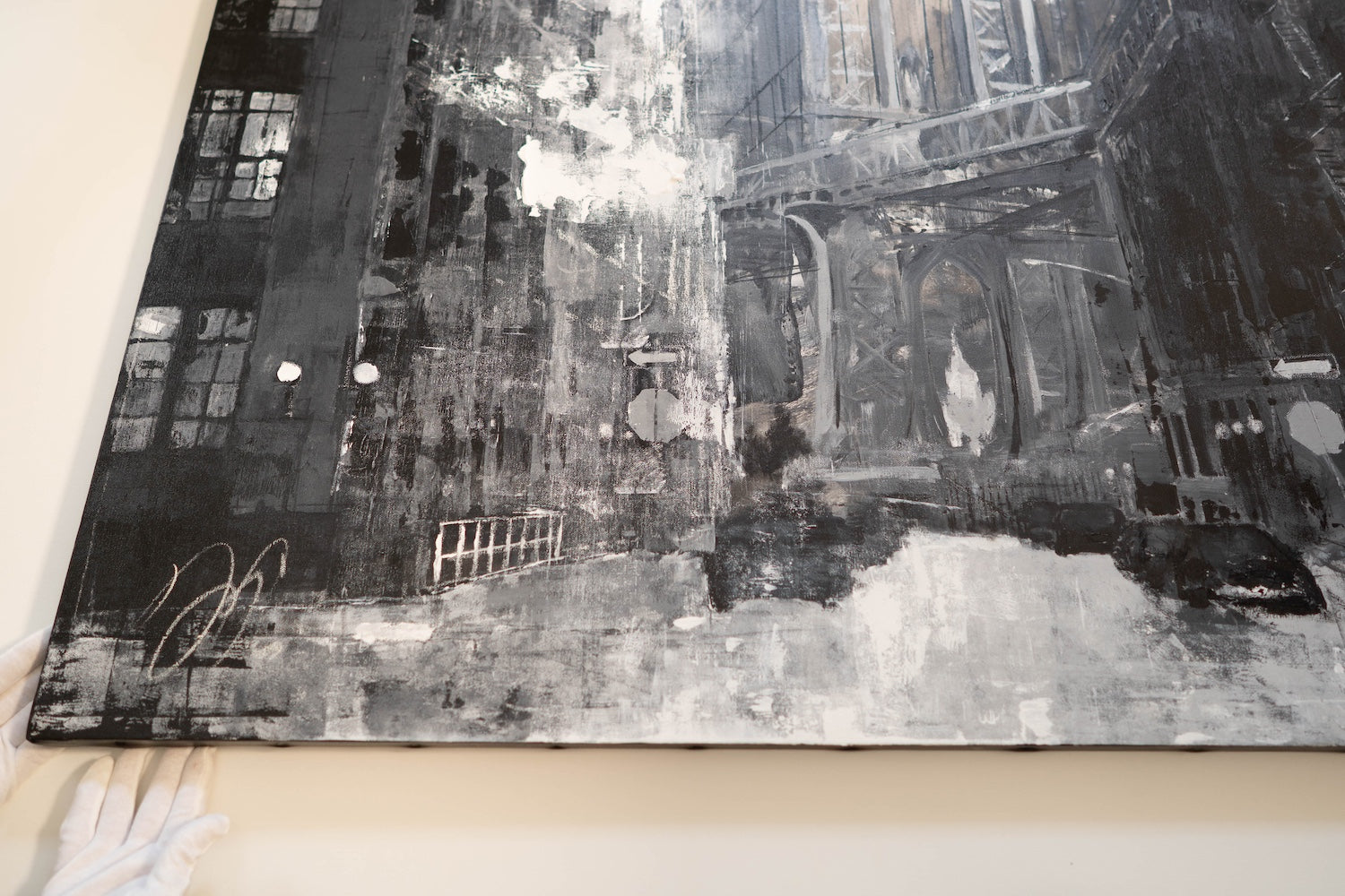 New York city scape composition #14 contemporary painting art