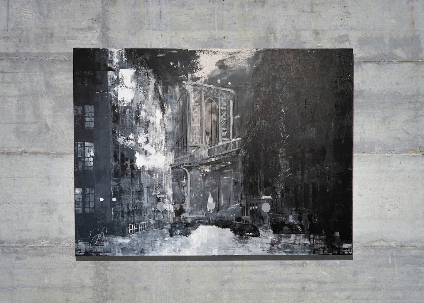 New York city scape composition #14 contemporary painting art