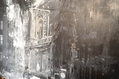 New York city scape composition #14 contemporary painting art