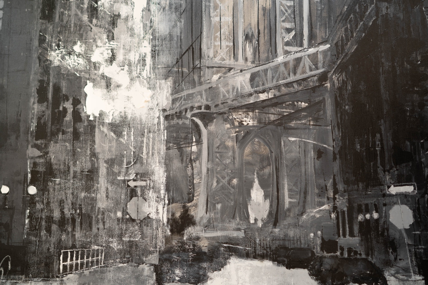 New York city scape composition #14 contemporary painting art