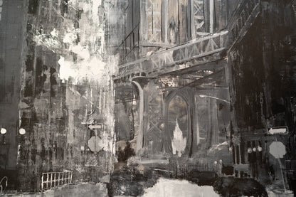 New York city scape composition #14 contemporary painting art