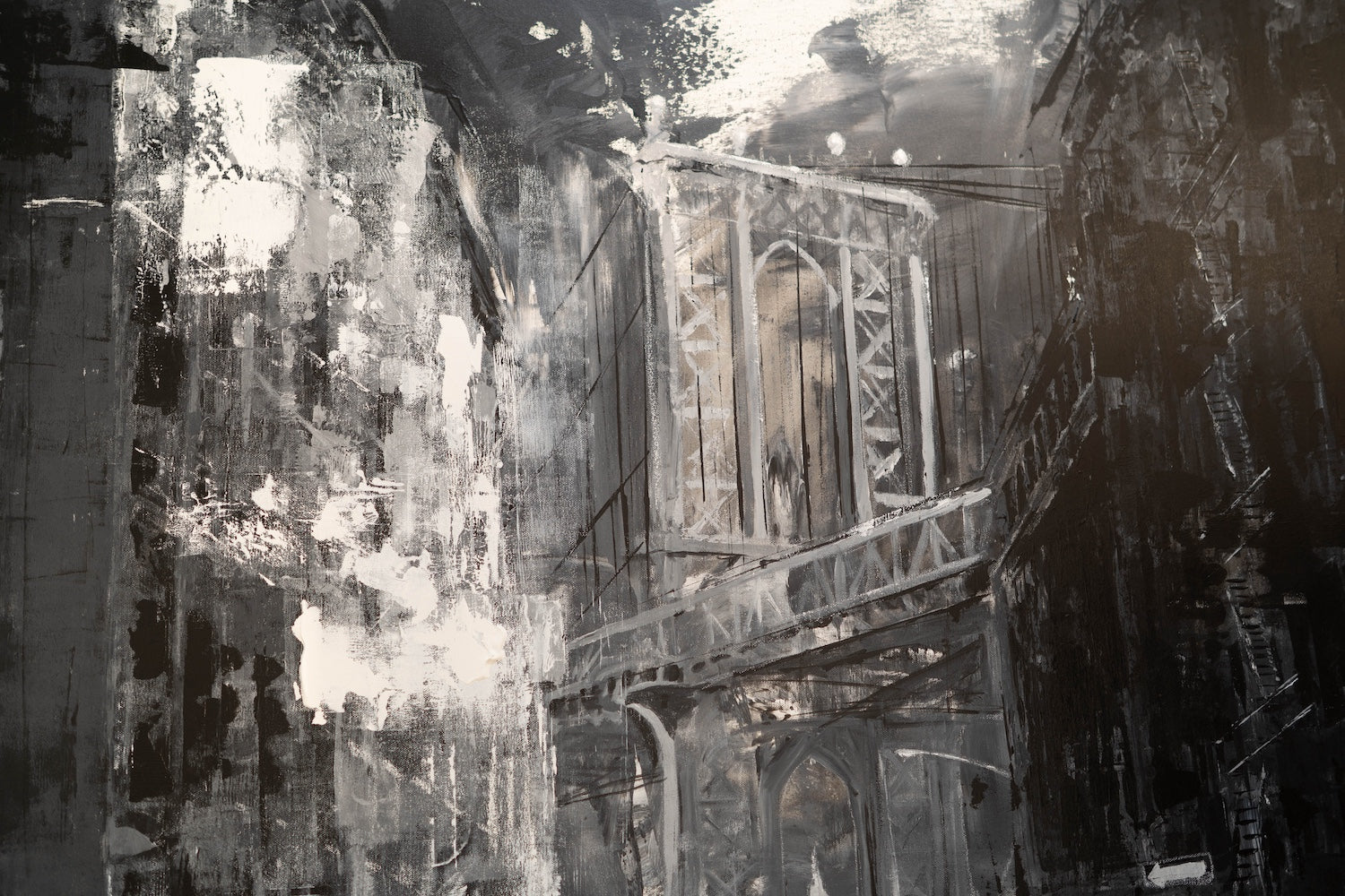 New York city scape composition #14 contemporary painting art