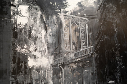 New York city scape composition #14 contemporary painting art