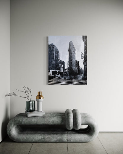 New York city scape composition #16 contemporary painting art