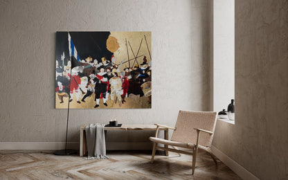 Night Watch contemporary after Rembrandt contemporary painting art