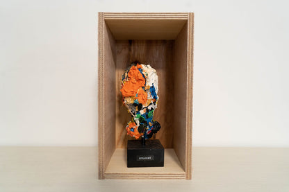 Orange contemporary painting art