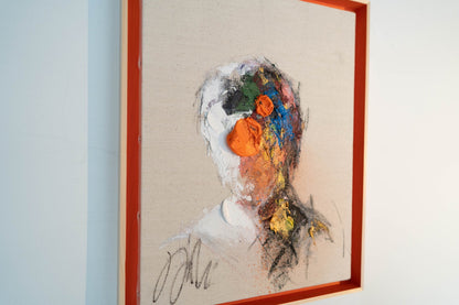 Orange Portrait work contemporary painting art
