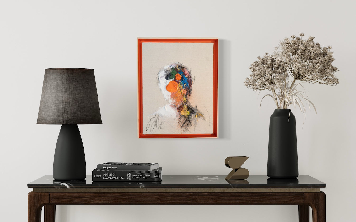 Orange Portrait work contemporary painting art