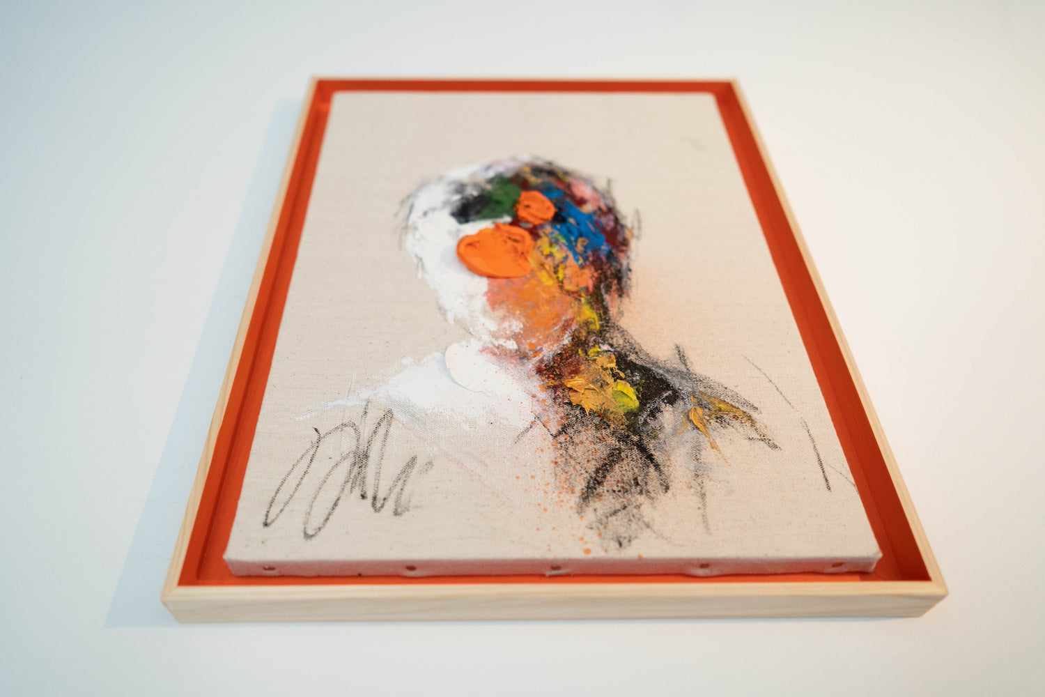 Orange Portrait work contemporary painting art