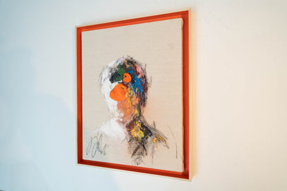 Orange Portrait work contemporary painting art