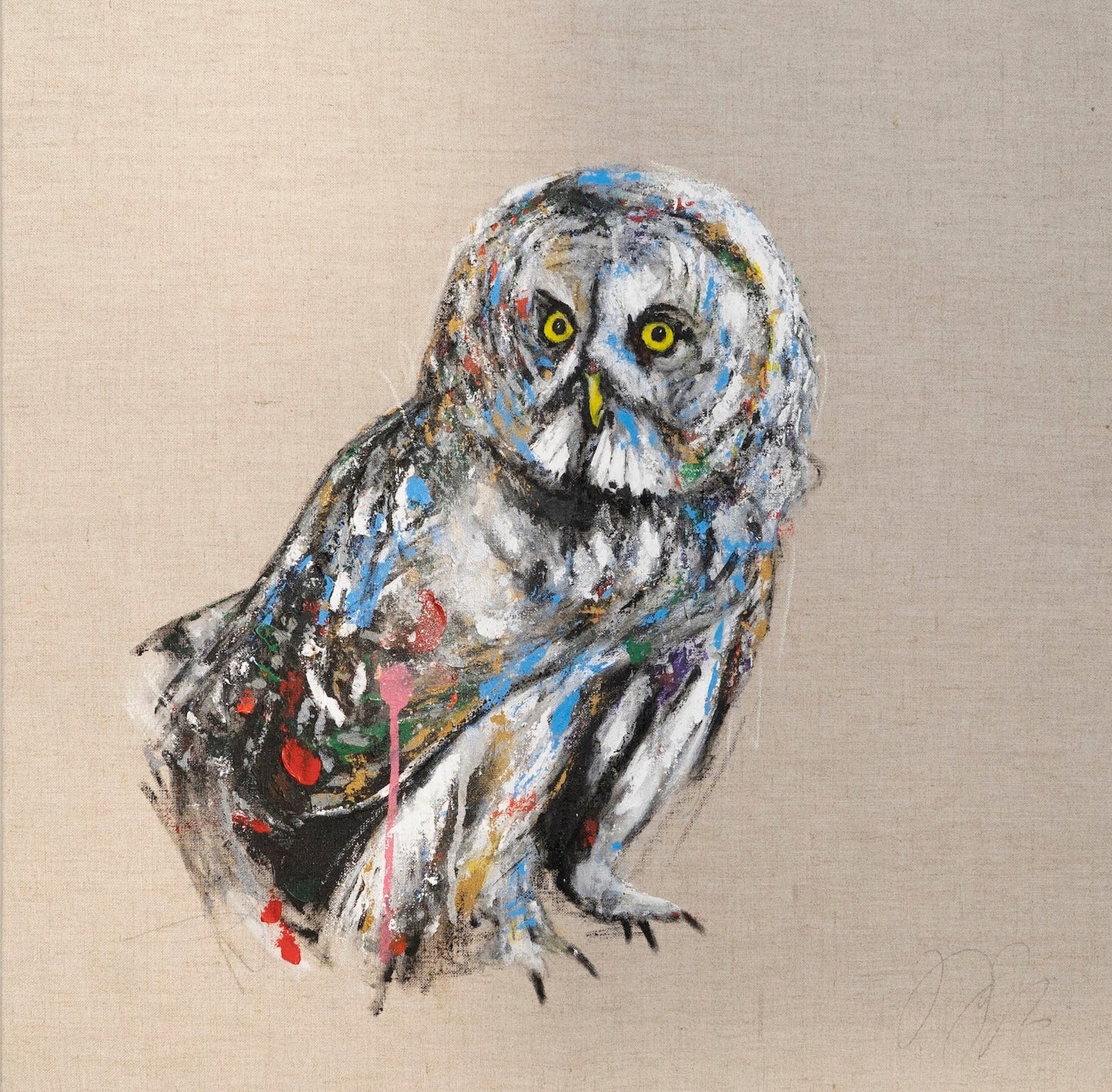owl contemporary painting art