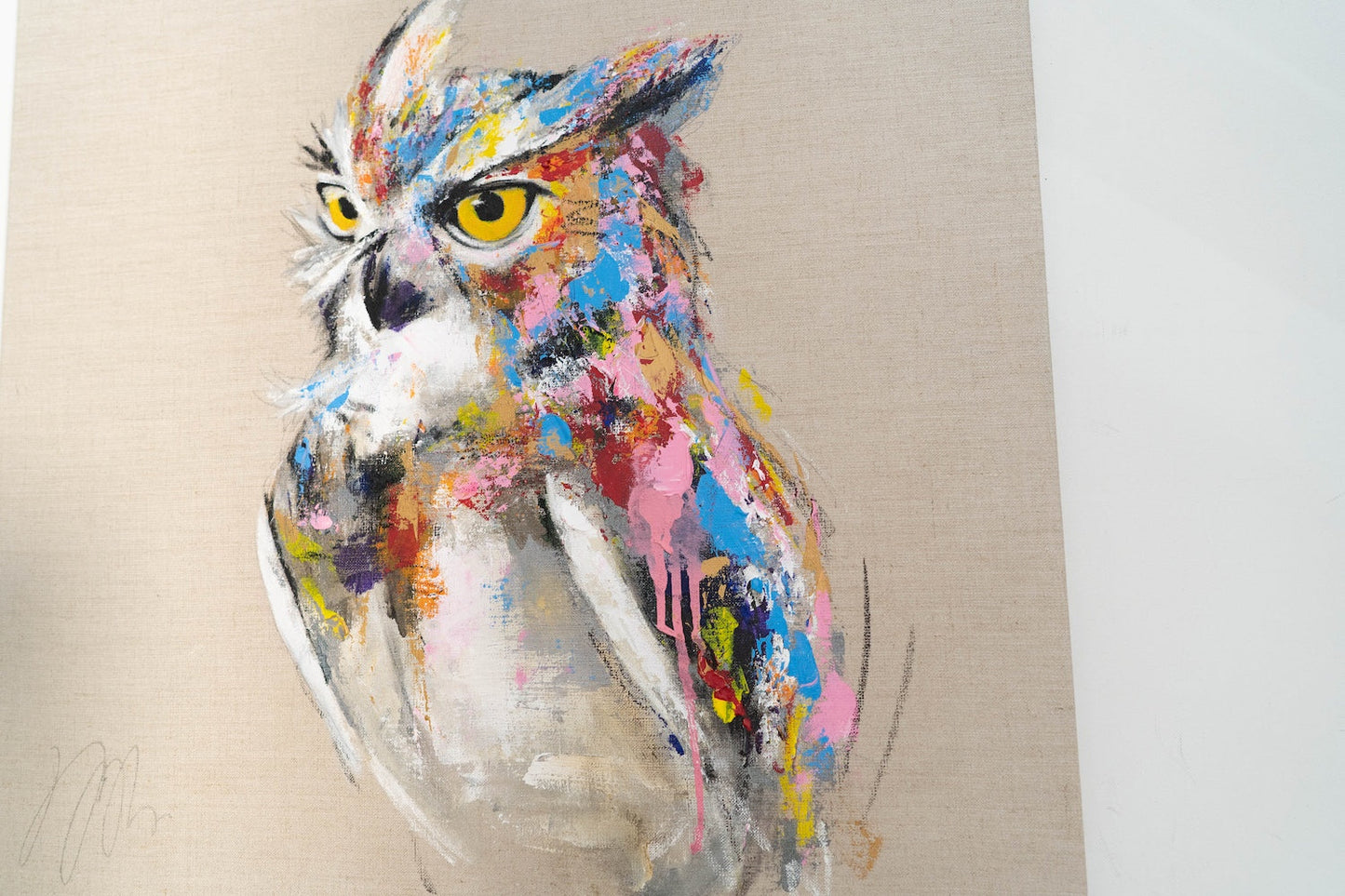 owl contemporary painting art