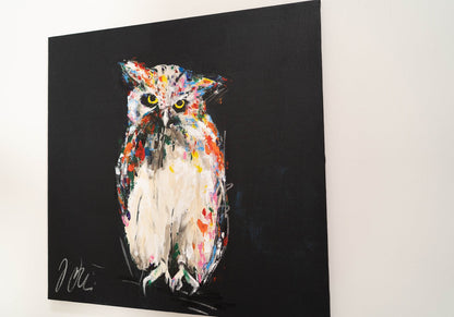 Owl contemporary painting art