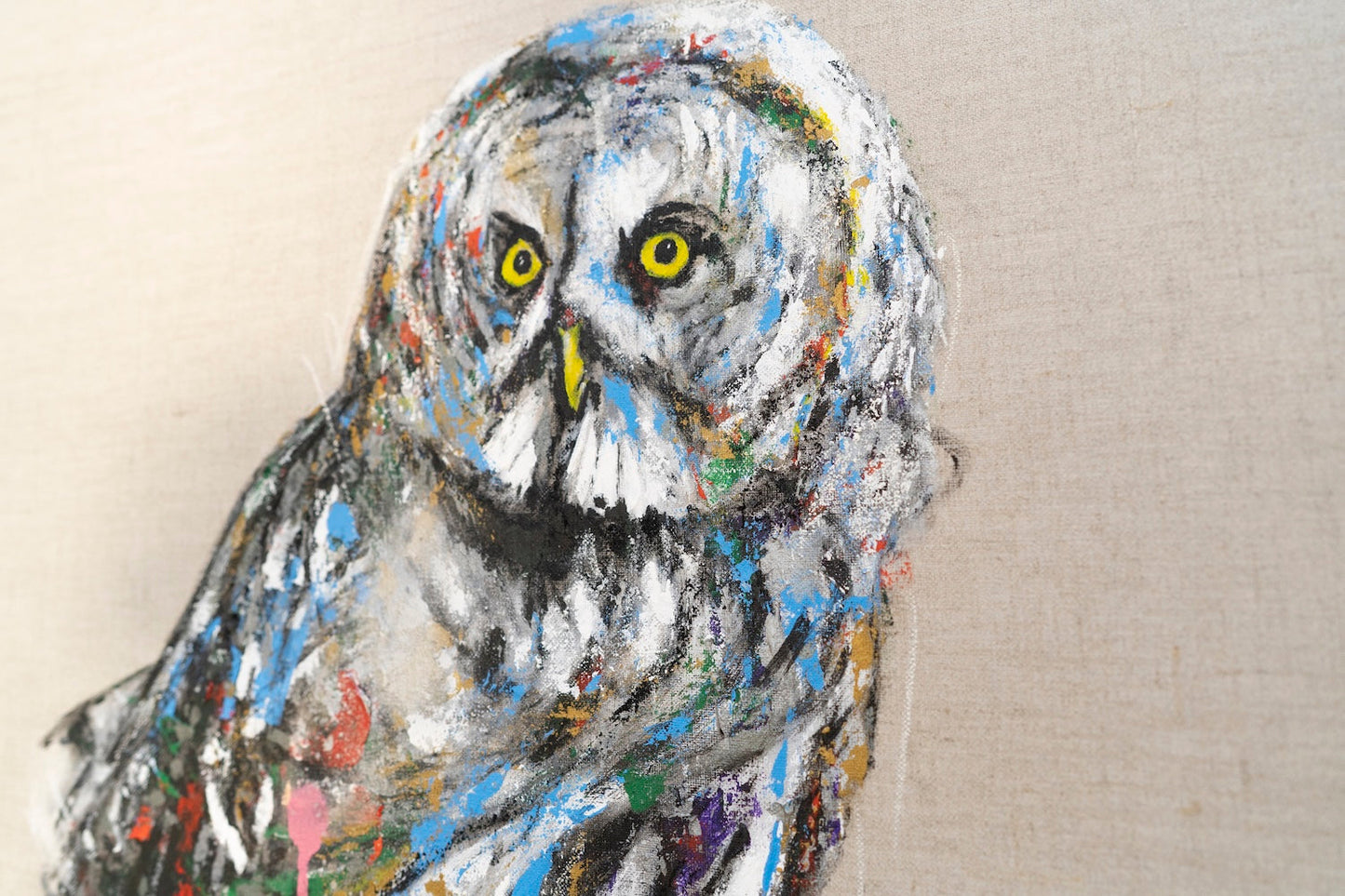 owl contemporary painting art